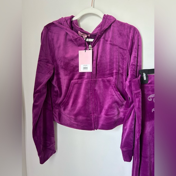 Viral juicy Violet sunset Purple tracksuit set - Picture 4 of 6